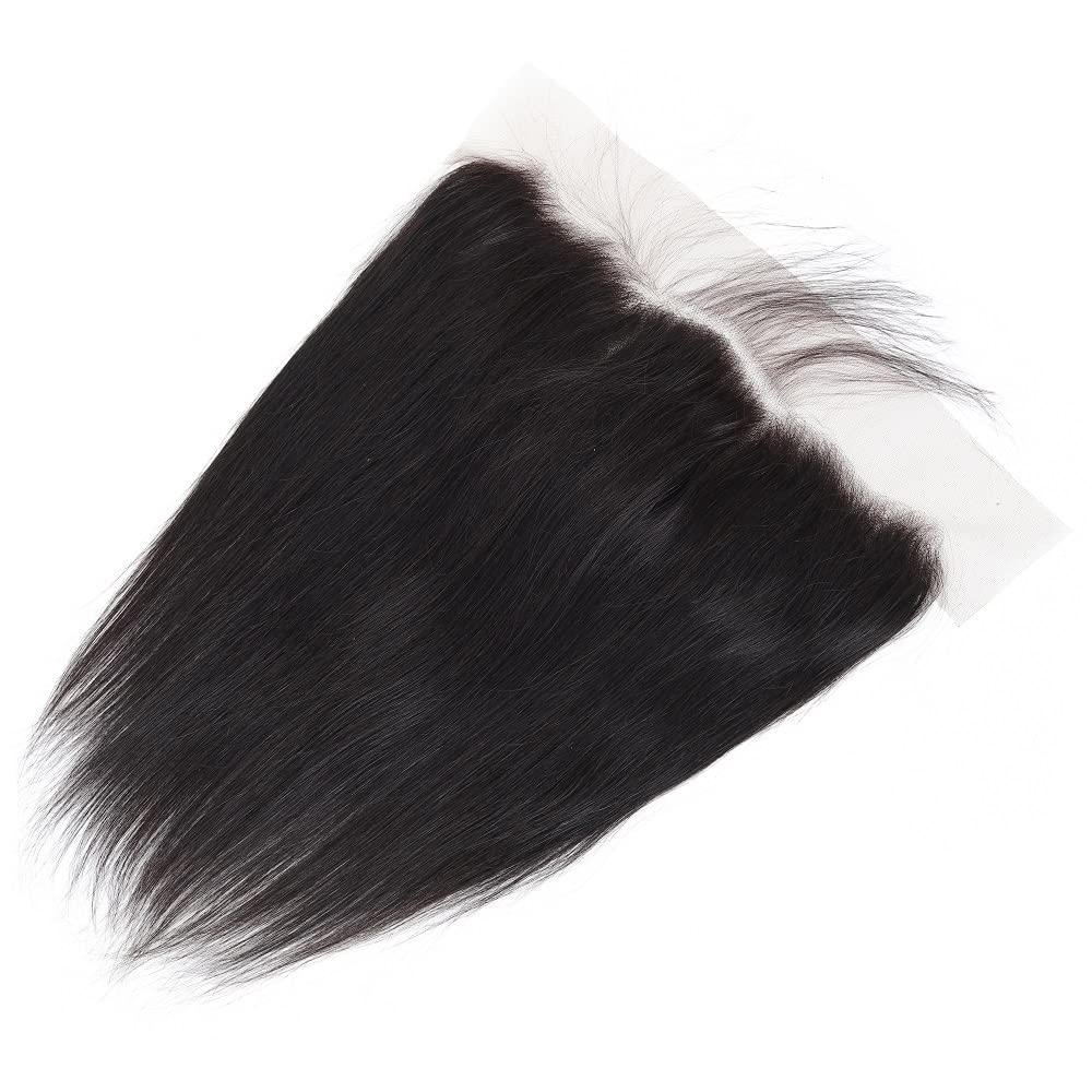 13x4 Ear to Ear Transparent HD Lace Frontal Closure 12A Unprocessed Brazilian Virgin Human Hair Frontal 20 Inch Silky Straight F