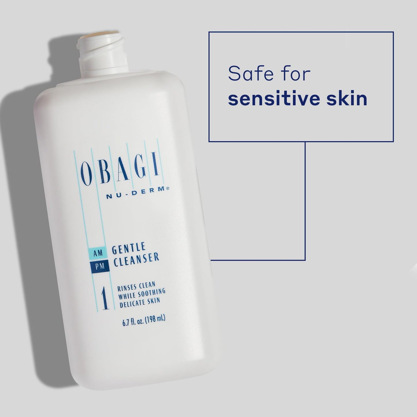 Obagi Nu-Derm Gentle Cleanser - Mild Face Cleanser that Removes Daily Impurities & Build-Up For Normal to Dry & Sensitive Skin -