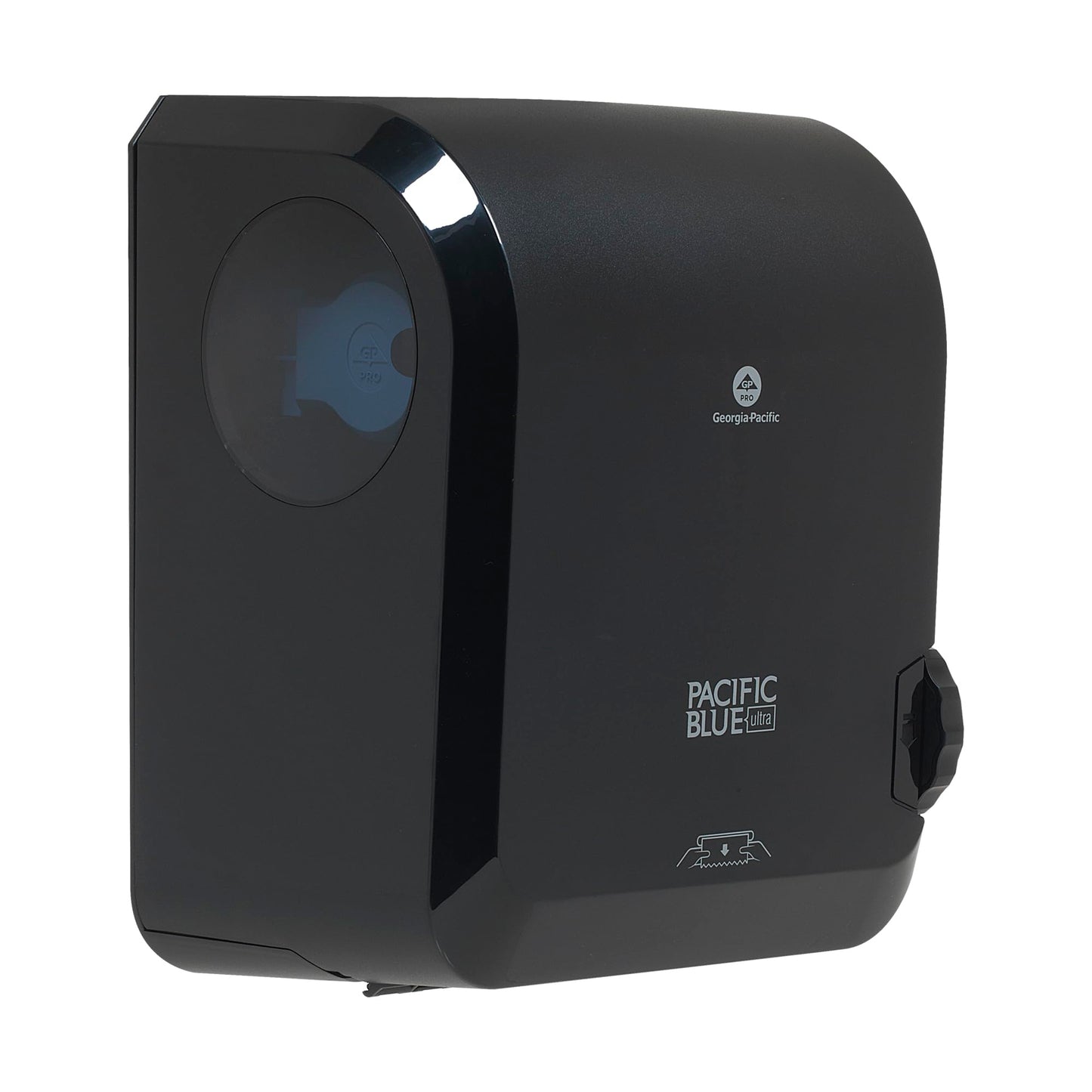 Georgia-Pacific Pacific Blue Ultra 8" High-Capacity Mechanical Touchless Paper Towel Dispenser by GP PRO (Georgia-Pacific), Black, 59589, 12.9" W x 9" D x 16" H, 1 Dispenser