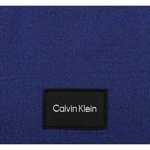 Calvin Klein Men's Woven Patch Key Beanie