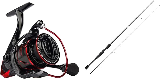 KastKing Sharky III Spinning Fishing Reel,Size 2000, KastKing Crixus Fishing Rods, Spinning Rod 6ft 6in-Medium - Fast-2pcs