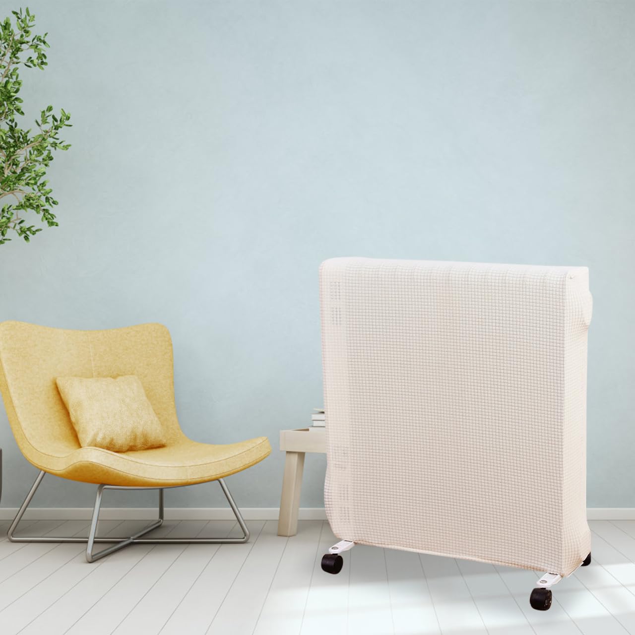 Alipis Fabric Heater Dust Cover for Home Radiators, Reusable Cloth Cover, Protective Heater Dust, Washable, White, 35.43 X 24.40 X 5.90 Inches