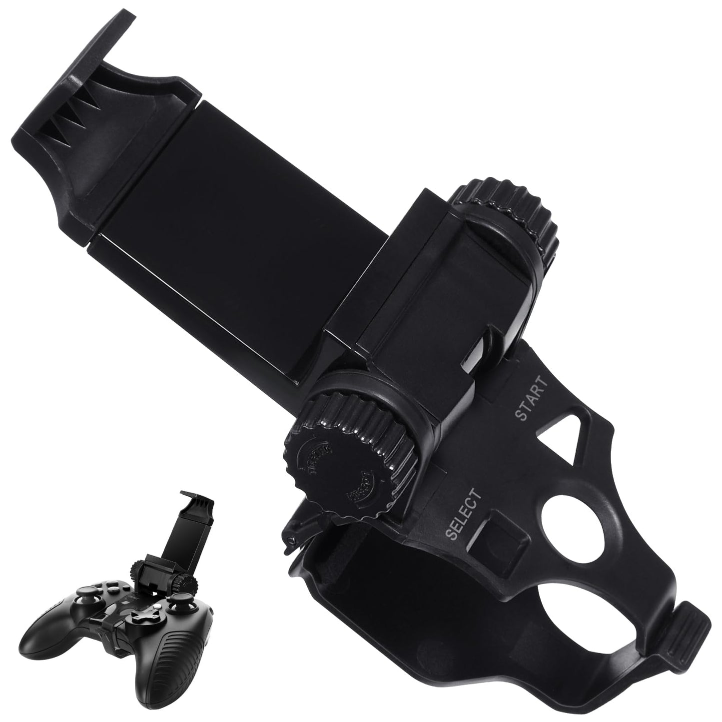 Gadpiparty Game Controller Bracket Holder Phone Stand Clamp For Controller Black Abs Material