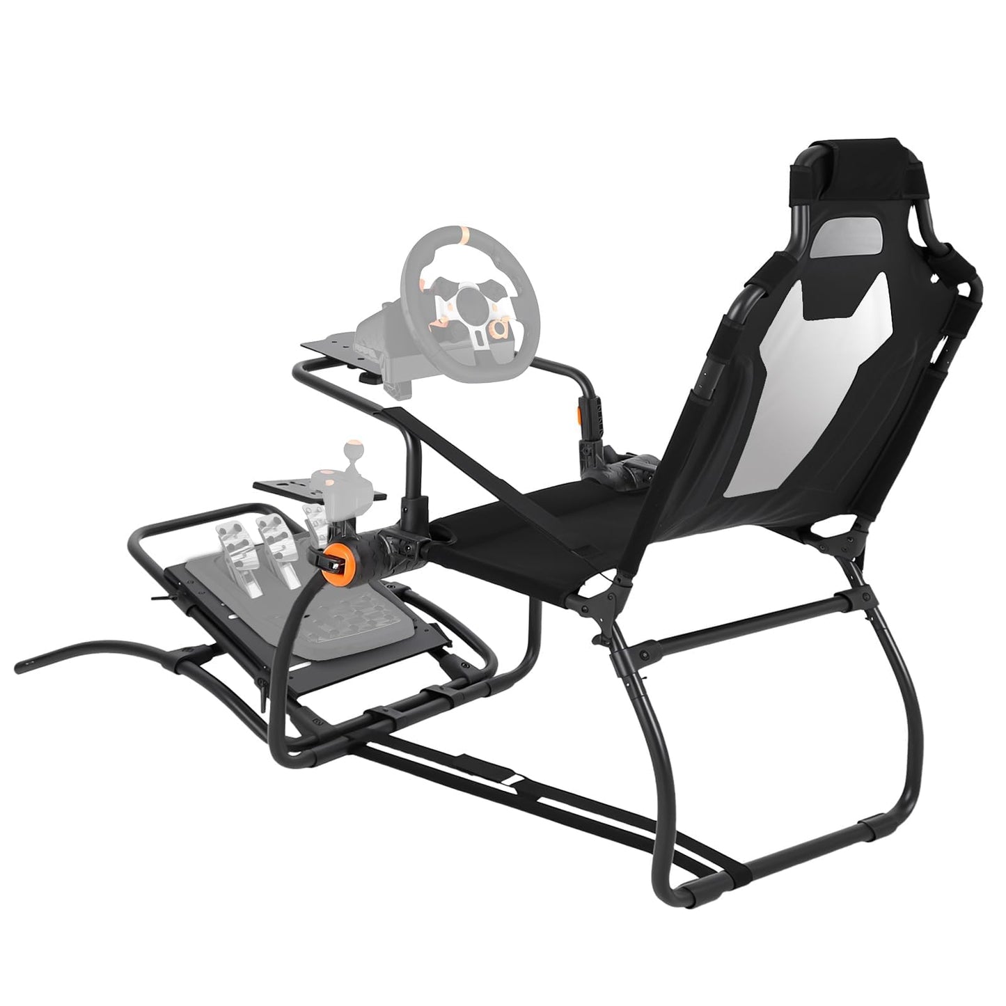 Garvee Racing Wheel Stand,Foldable Racing Simulator Cockpit for g923/g920/g29, Steering Wheel Stand & Foot Pedal Angle Adjustable,Sim Racing Cockpit for Thrustmaster t248p, Fanatec, Hori, Mad Catz.