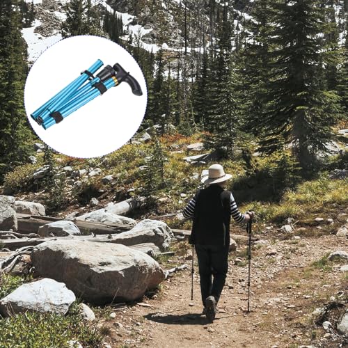 M METERXITY Trekking Poles - Collapsible Hiking Walking Sticks, Telescopic & Folding, Apply to Women Walking Backpacking
