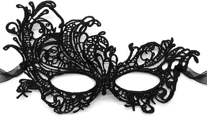 Aqearl Masquerade Mask for Women Lace Eye Mask Venetian Halloween Mask for Costume Party Prom Ball