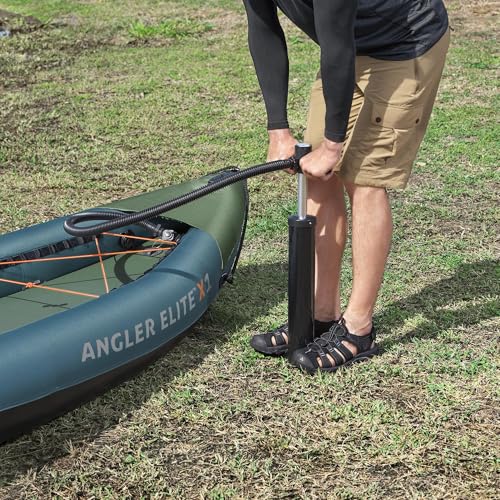 Hydro-Force Angler Elite X1 Inflatable 1-Person Fishing Kayak Set 12'6"