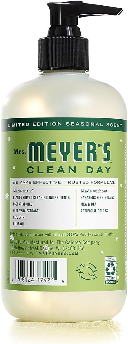 MRS. MEYER'S CLEAN DAY Hand Soap, Made with Essential Oils, Limited Edition Iowa Pine, 12.5 Fl. Oz - Pack of 3