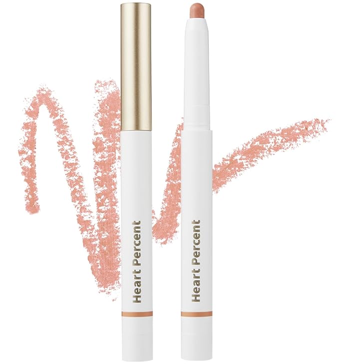 Heart Percent Dote On Mood Lip Liner Pencil, Long-Lasting Creamy Lip Crayon Smooth Lipliner Retractable Lipstick Overlip Line Color 0.8g, #22. Salmon Peach