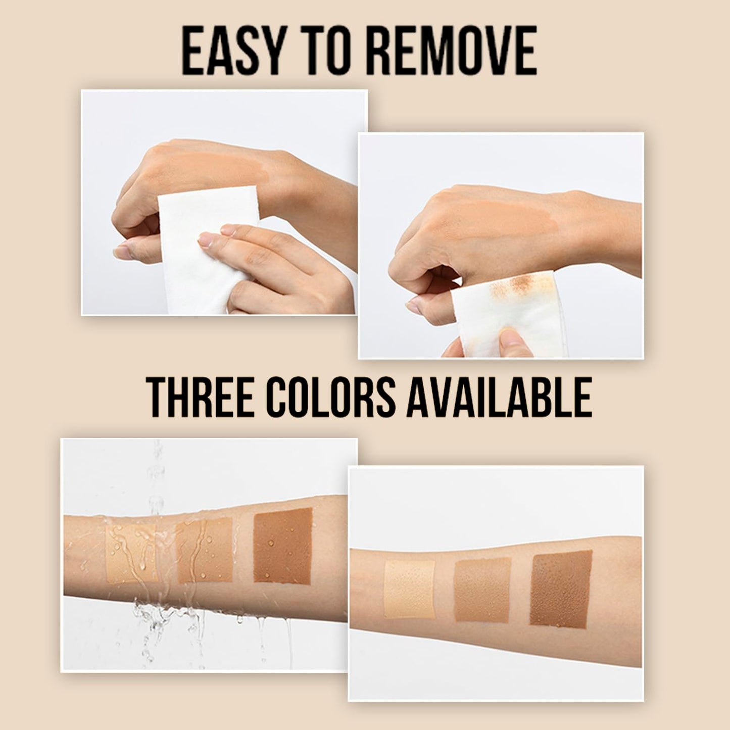 OCHEAL Waterproof Leg Makeup Cream, No Transfer Tattoo Cover Up&Scar Concealer, Long Lasting Body Foundation for Flawless Skin,