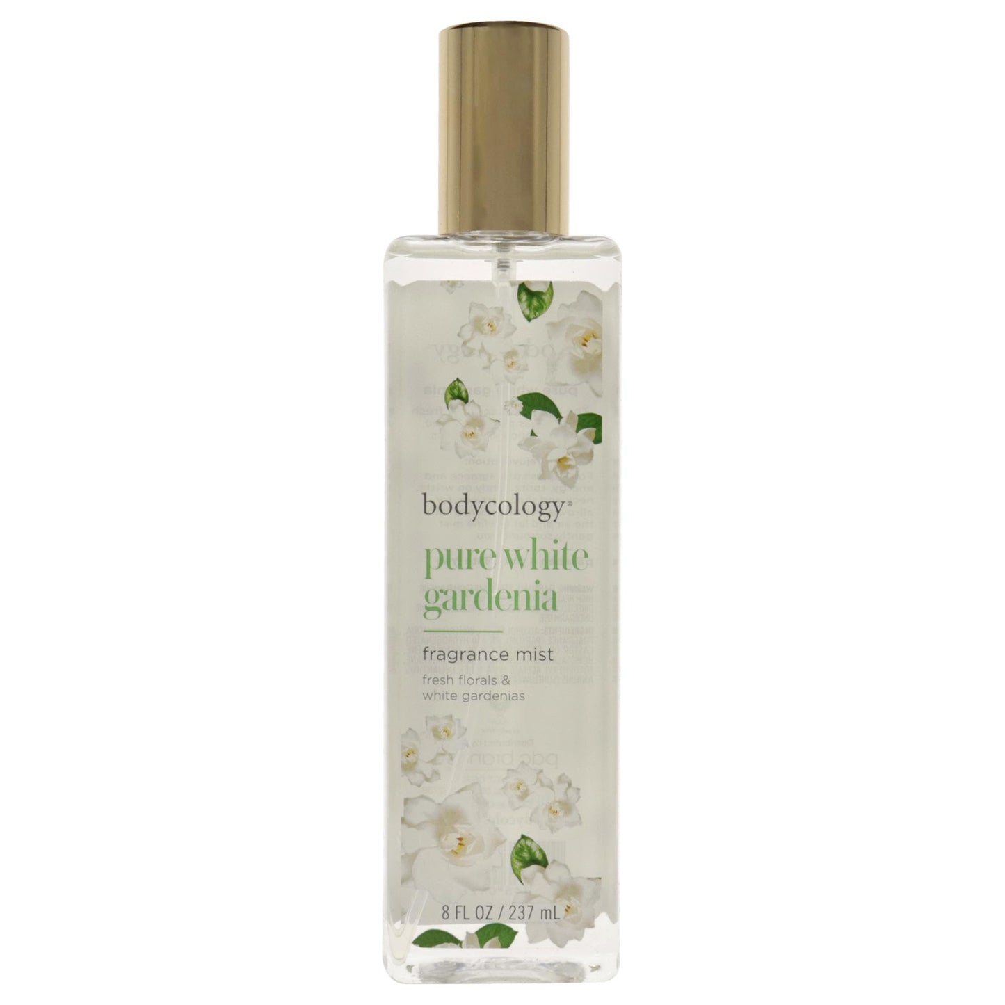 Bodycology Pure White Gardenia Fragrance Mist for Women, 8 oz - Refreshing Floral Scent, Long-Lasting Body Spray