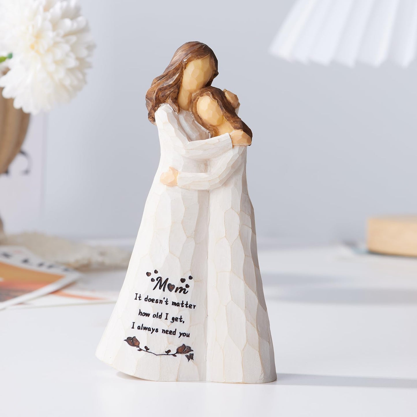 Mom Birthday Gifts,Mom Gifts from Daughters,5.5'' Mother and Daughter Figurine,Meaningful Gift for Mama on Birthday and Mother's Day (Mom Gifts)