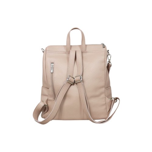 Cheval Firenze Alya Backpack, Genuine Leather Made in Italy (Powder Pink)