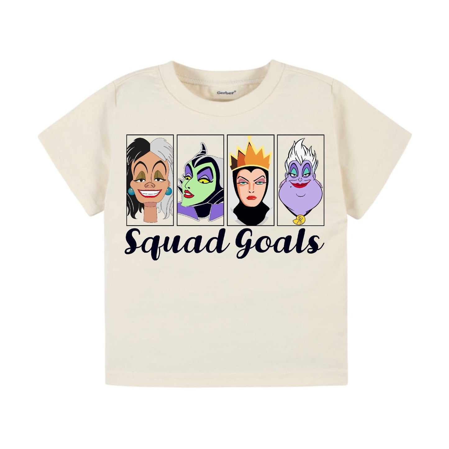 Squad goals villains scary cute Halloween shirt cute spooky Halloween toddler shirt cute villains themed shirt baby Halloween onesie (3-6m onesie)