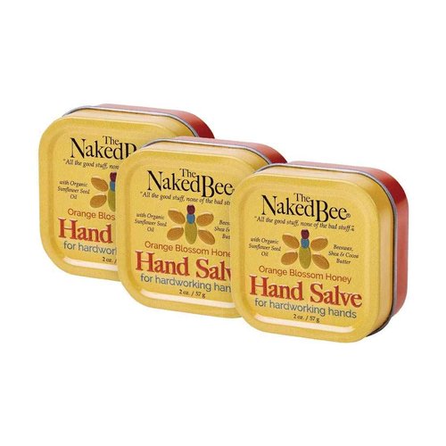 The Naked Bee Orange Blossom Honey Hand Salve 2oz + Grapefruit Blossom Honey Hand and Body Lotion 6.7oz + Organic Orange Blossom Honey Lip Balms