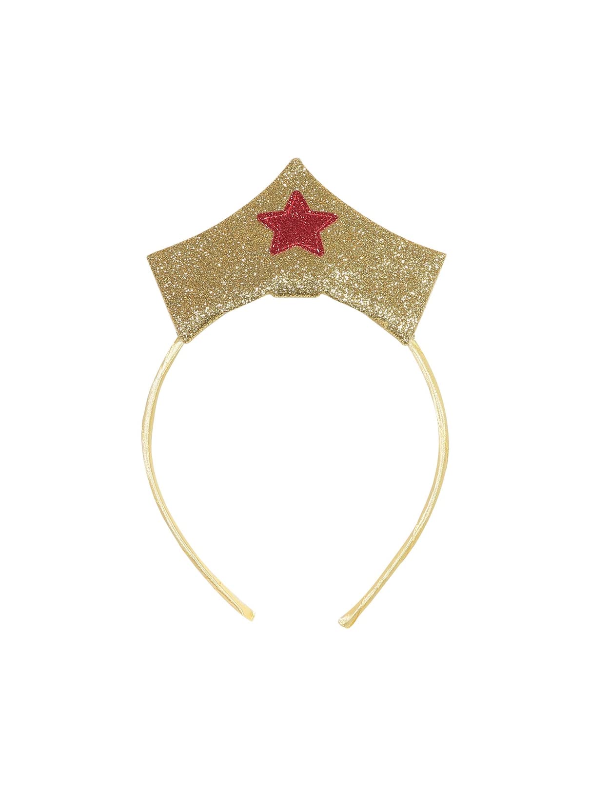 DC Comics Justice League Wonder Woman Little Girls 4 Piece Costume Set: T-Shirt Skirt Headband Cape Red 6