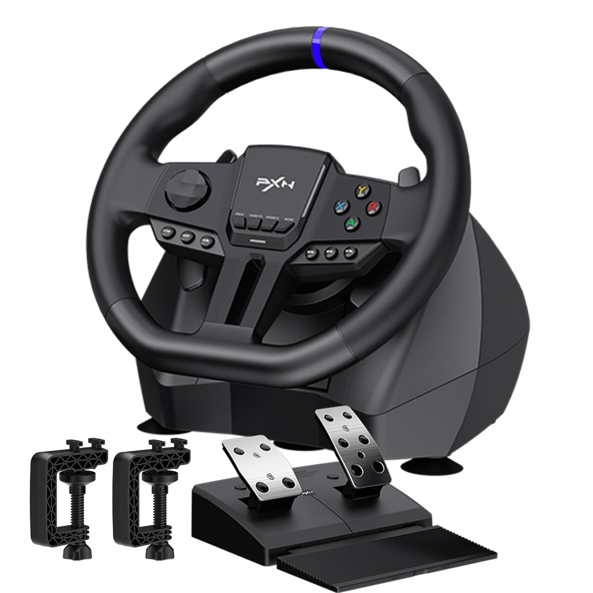PXN Gaming Steering Wheel - 270/900° V900 GEN2 Sim Racing Wheel with Pedals Paddle Shifter - for Xbox One,Series S|X, PC, PS4, Switch