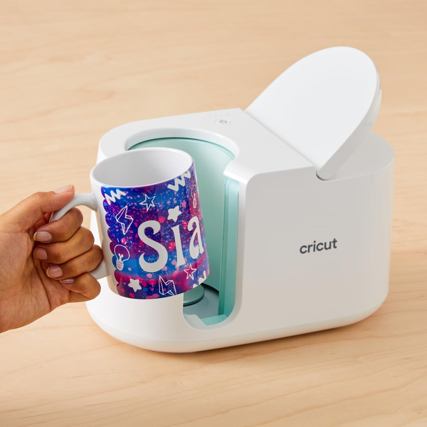 Cricut Mug Press + 12 Blank Mugs (12oz Each)
