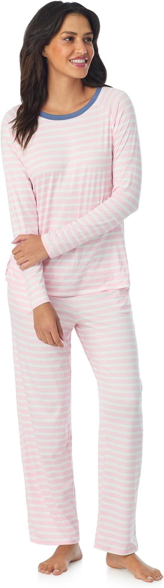 Cuddl Duds Womens Matching Pajama & Lounge Set - Lightweight Long Sleeve PJ Shirt & Pants - Sleepwear & Loungewear Sets