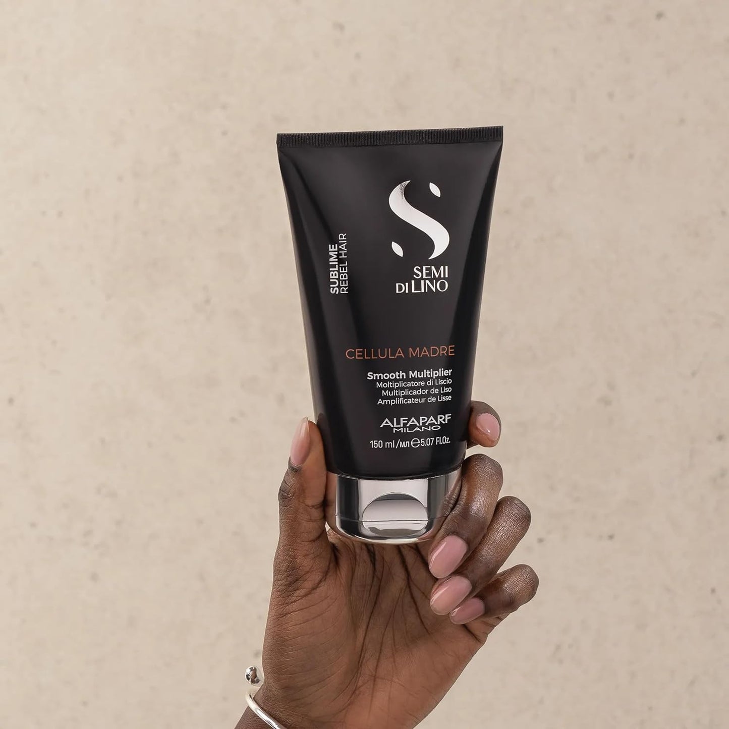 Alfaparf Milano Semi di Lino Cellula Madre Smooth Multiplier - Shiny Hair Gel Treatment for Daily Frizz Control - Use As a Smoot
