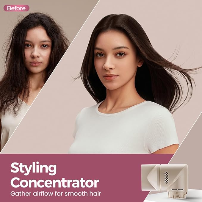 5 in 1 Air Wrap Hair Styler with Automatic Curling & Drying Features Lightweight High-Speed Hair Dryer Airwrap with Negative Ion Technology for Frizz Control & Long Lasting Styles AirEdge A3