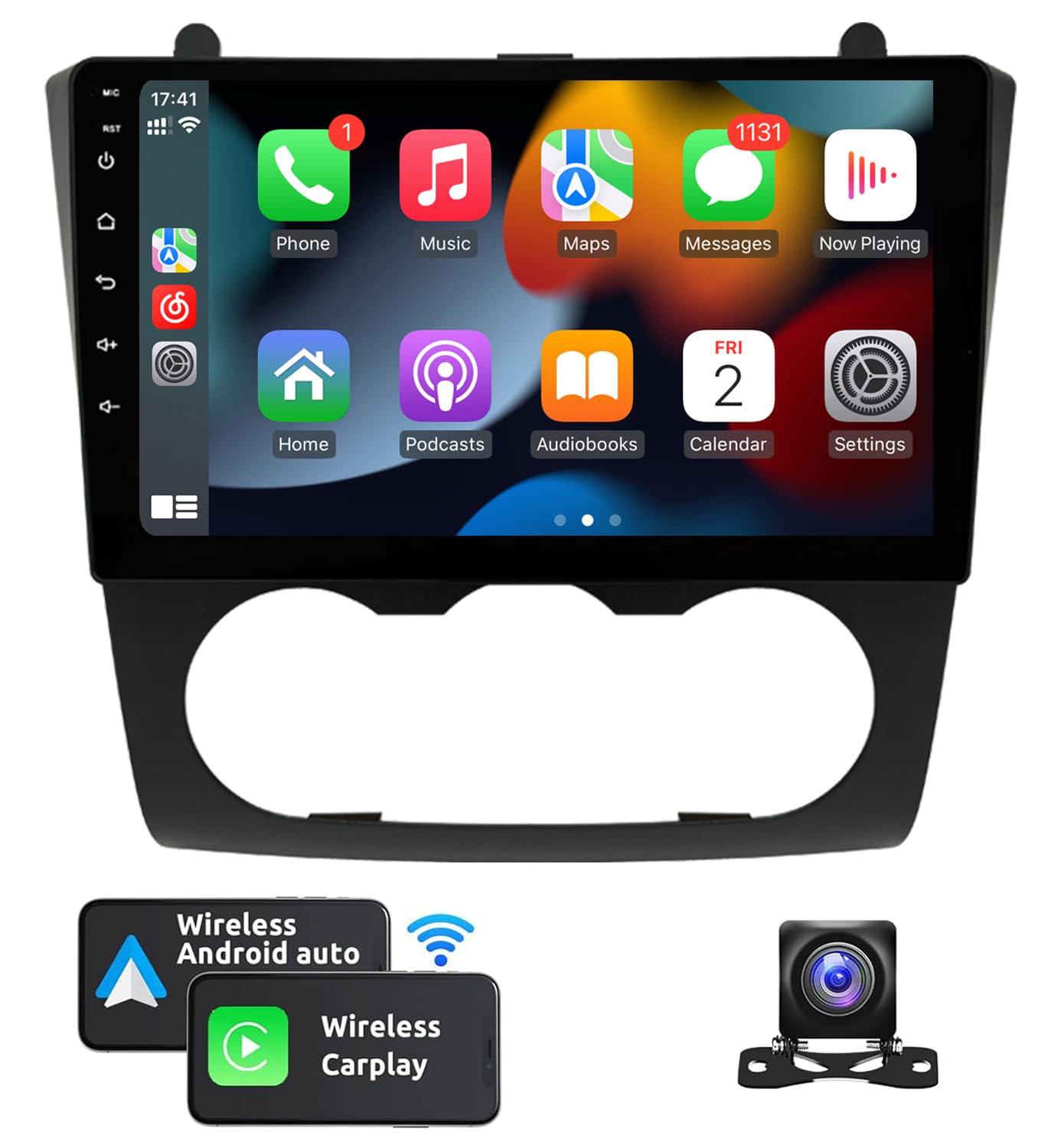Naifay Android Car Radio For Nissan Altima 2008 2009 2010 2011 2012 Stereo With Wireless Apple Carplay & Android Auto, 9Inch Tou