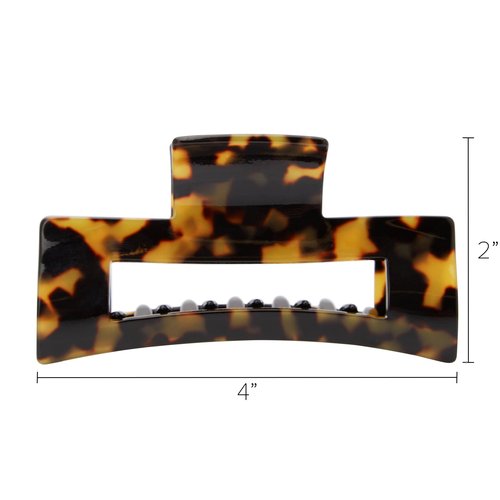 France Luxe Large Cutout Rectangle Claw Clip - Tokyo