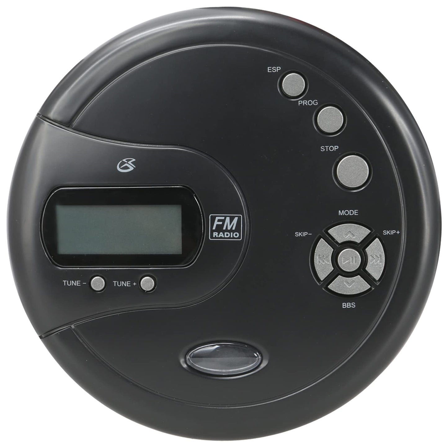 Gpx Pc332B Portable Cd Player With Anti-Skip Protection, Fm Radio And Stereo Earbuds - Black