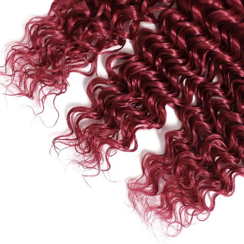 GLSMOSNW Ombre Burgundy Human Hair Bundles Black And Wine Red 1B/99j Deep Wave Bundles 18 20 22 Inch Unprocessed Brazilian Virgin Hair Extensions Burgundy Ombre Deep Wave Bundle