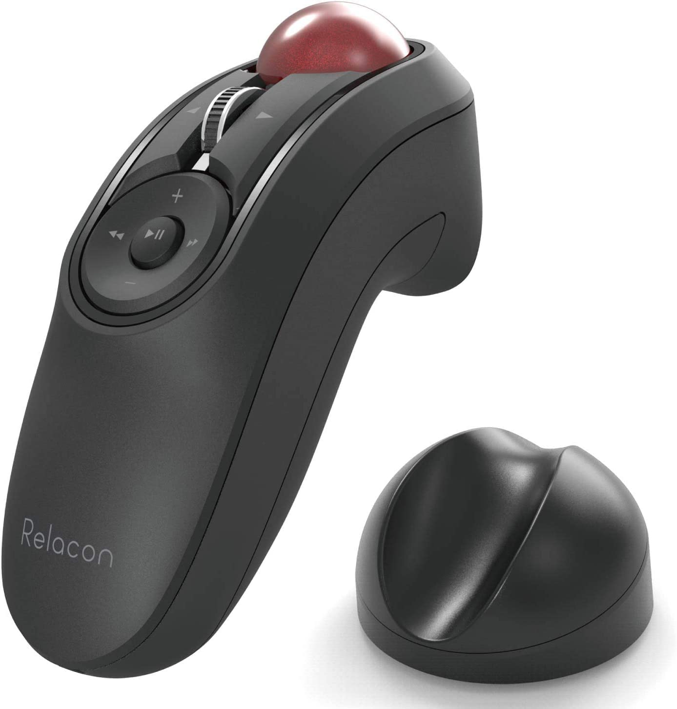 ELECOM Relacon Handheld Trackball Pointer  Ergonomic Thumb Mouse for Right or Left Hand  Bluetooth  10 Buttons for TV  Presentation  Game  PC & MAC-New
