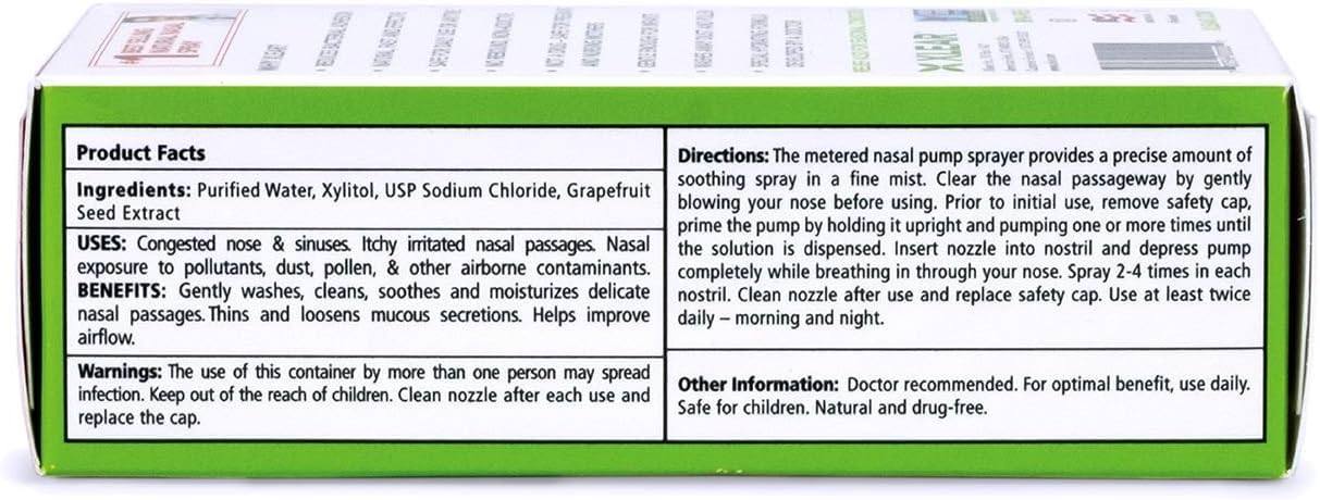 Xlear Natural Nasal Spray with Xylitol, 1.5 fl oz (Pack of 2)