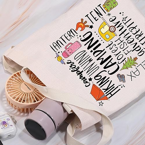 Love To Camp Waterproof Travel Bag Camping Forest Fish Adventure Shopping Bag Camper Life Gift