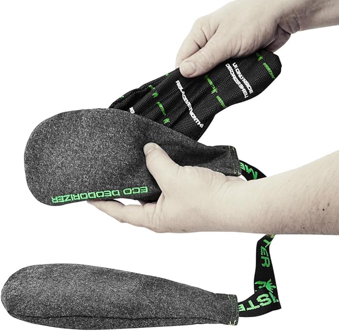 Meister Shoe & Glove Eco Deodorizer + Refill - Absorbents Stink, Powerful, Embossable - 1 Year Supply