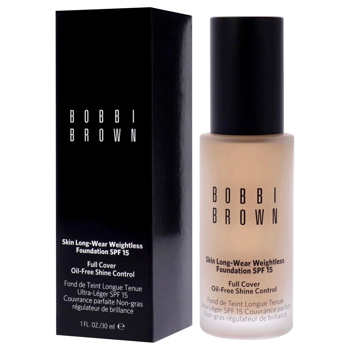 Bobbi Brown Weightless Skin Foundation SPF 15 | Oil-Controlling, 24-Hour Hydrating Foundation, Medium Coverage| Natural Matte Fi