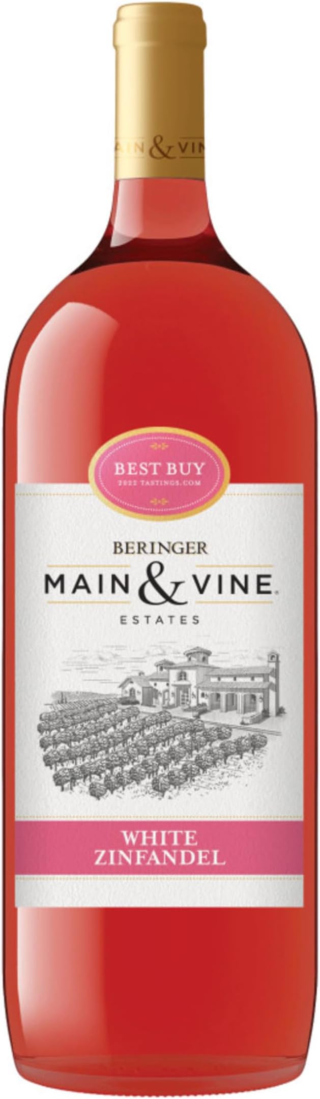 Beringer Main & Vine California White Zinfandel, 1.5 Litres