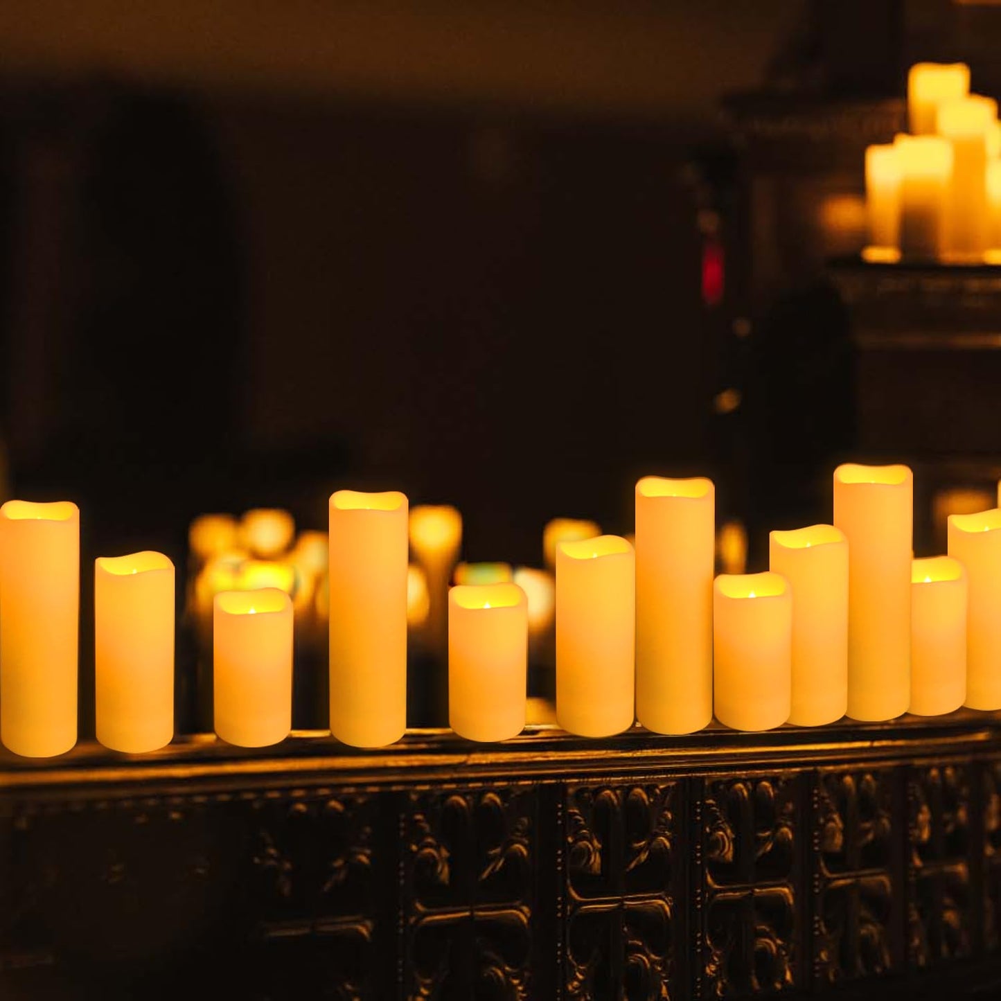 CLTNIKET 72-Pack LED Flameless Candles with Remote Control - Perfect for Home, Parties, and Special Occasions - Create a Magical Ambiance Effortlessly(Three Sizes)