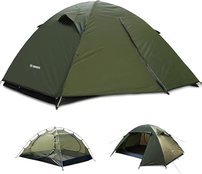 Backpacking Tent for Camping 2/3/4 Person Hiking Ultralight Tent for Waterproof Windproof Outdoor Tents Easy Setup Two Doo...