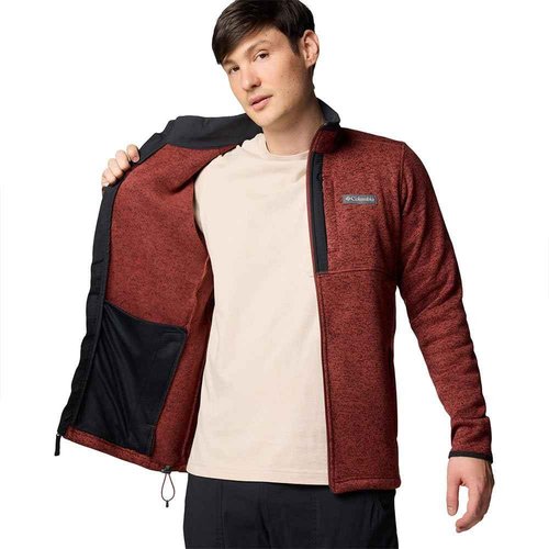Columbia Men's Sweater Weather Full Zip, Spice Heather, 2X Big