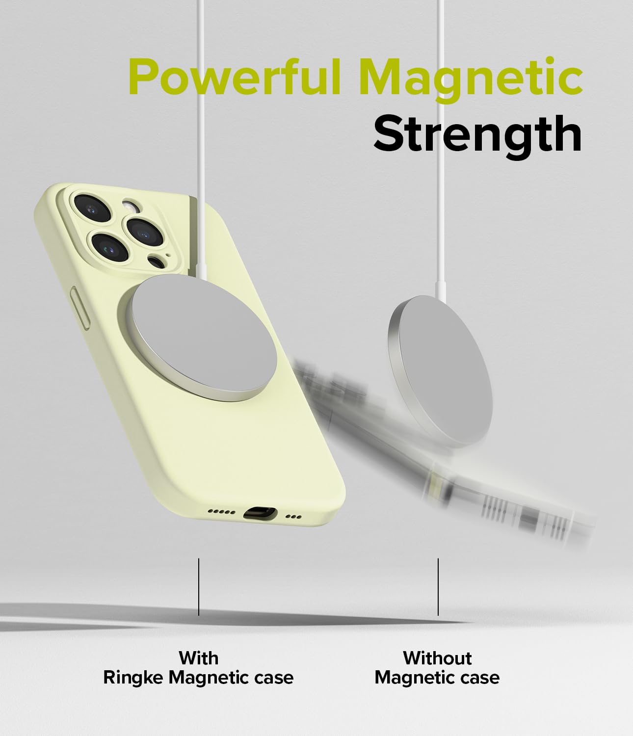 Ringke Silicone Magnetic [Compatible With Magsafe] Designed For Iphone 15 Pro Case, Feels Velvety Lightweight Slim Cute Soft Pho