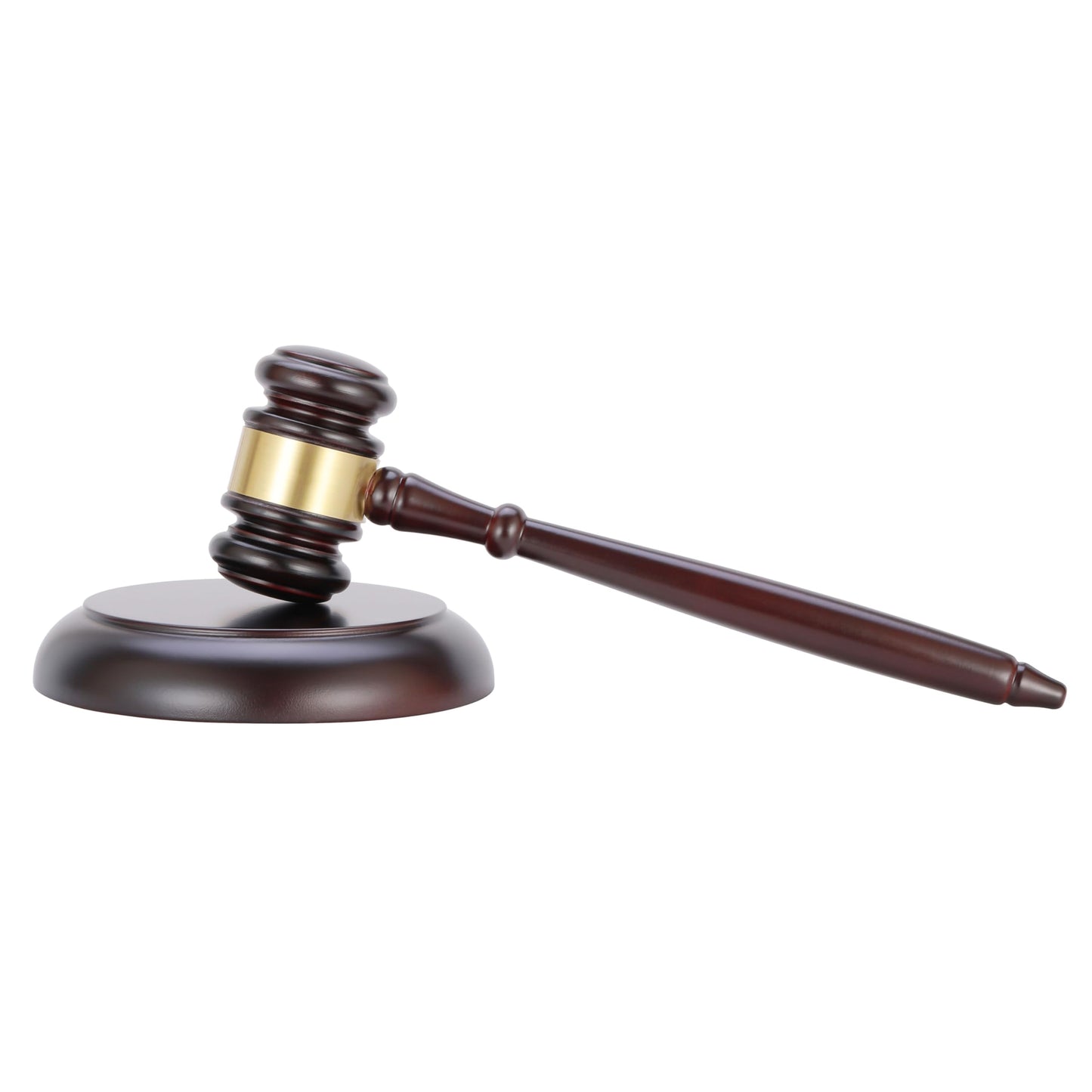 Apexstone Wooden Gavel and Block Set, Wooden Gavel and Sound Block Set for Lawyer Judge Auction Sale Gift