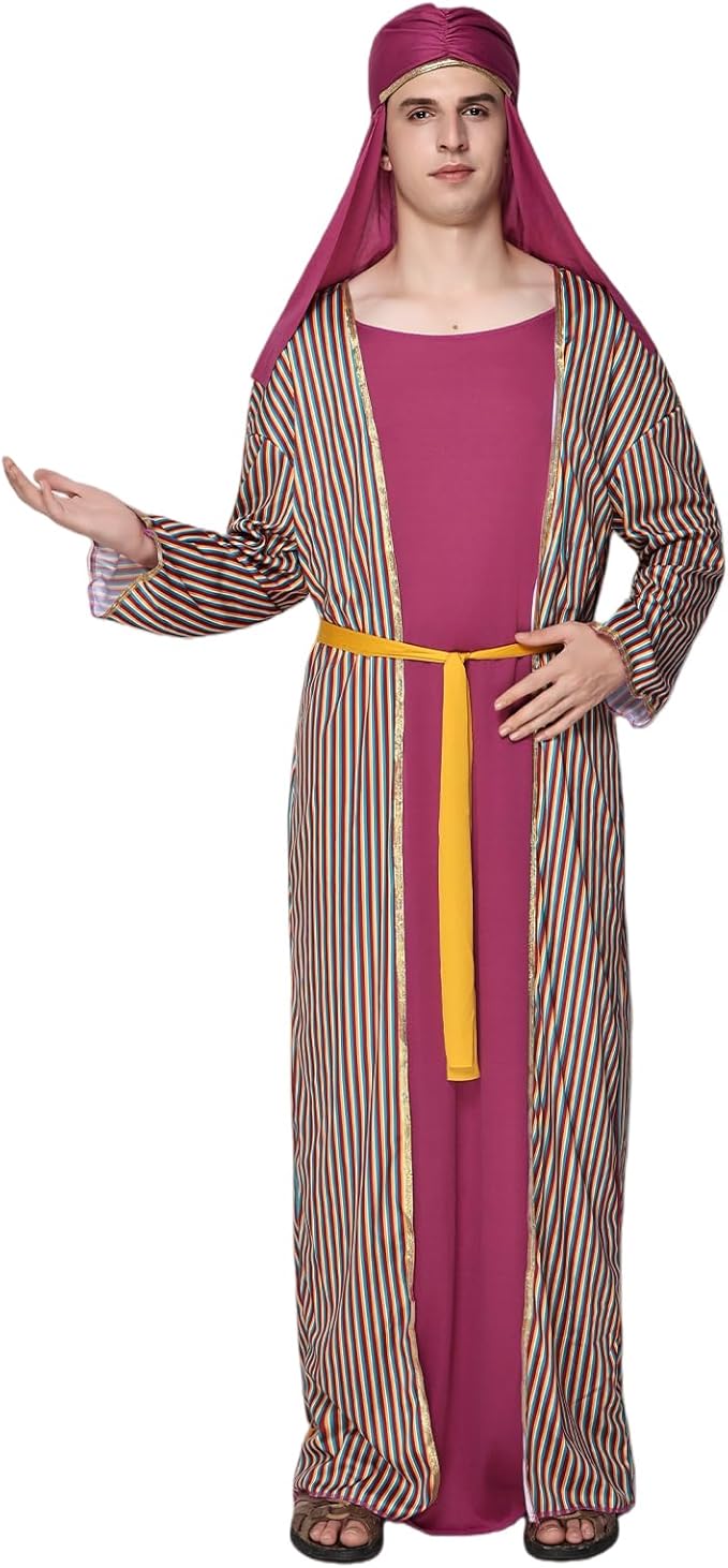 EraSpooky Adult 3 Wise Men Costume Mens Three Kings Outfits Biblical Nativity Costumes