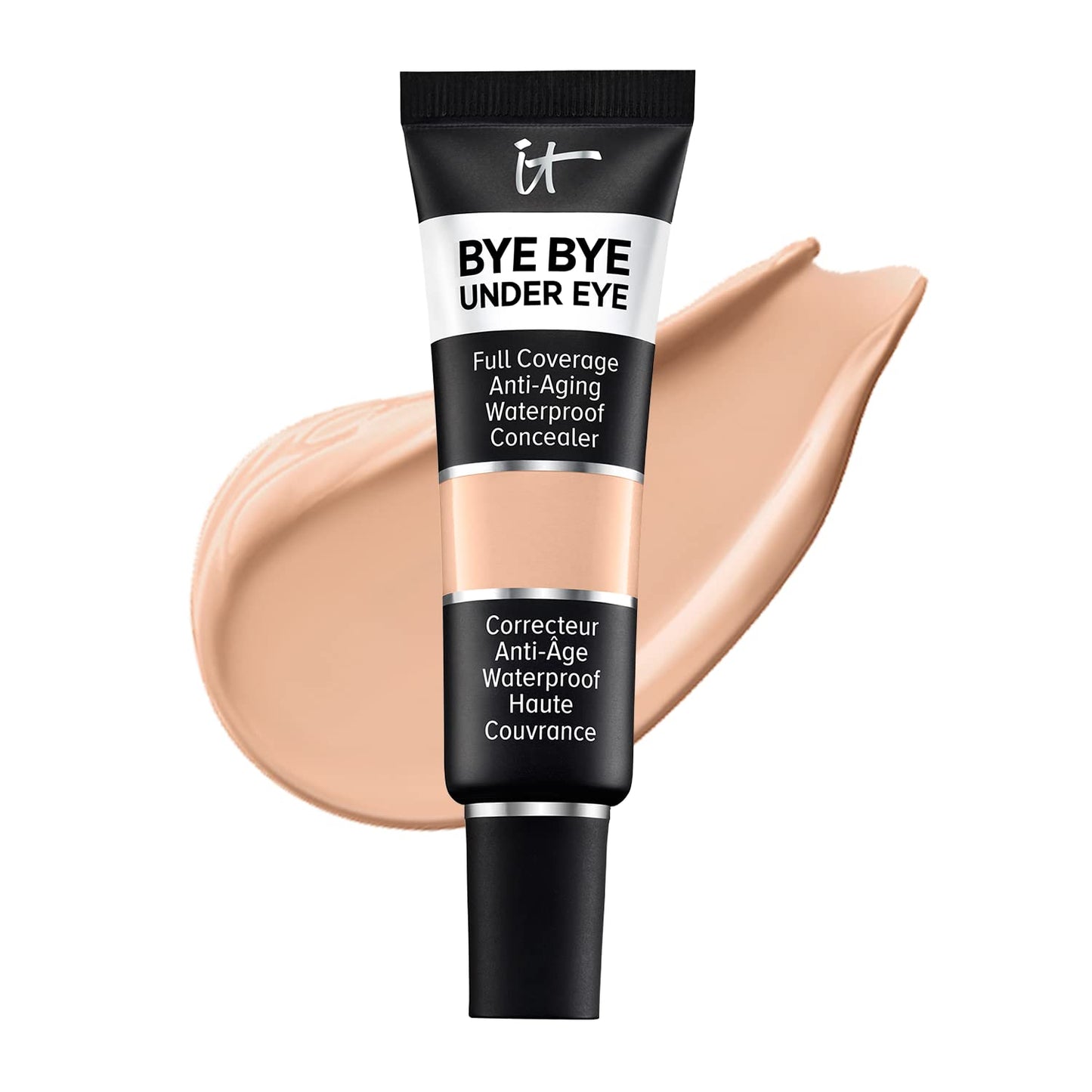 IT Cosmetics Bye Bye Under Eye Concealer (Medium Beige) - Waterproof Full Coverage Concealer For Dark Circles, Fine Lines, Redne