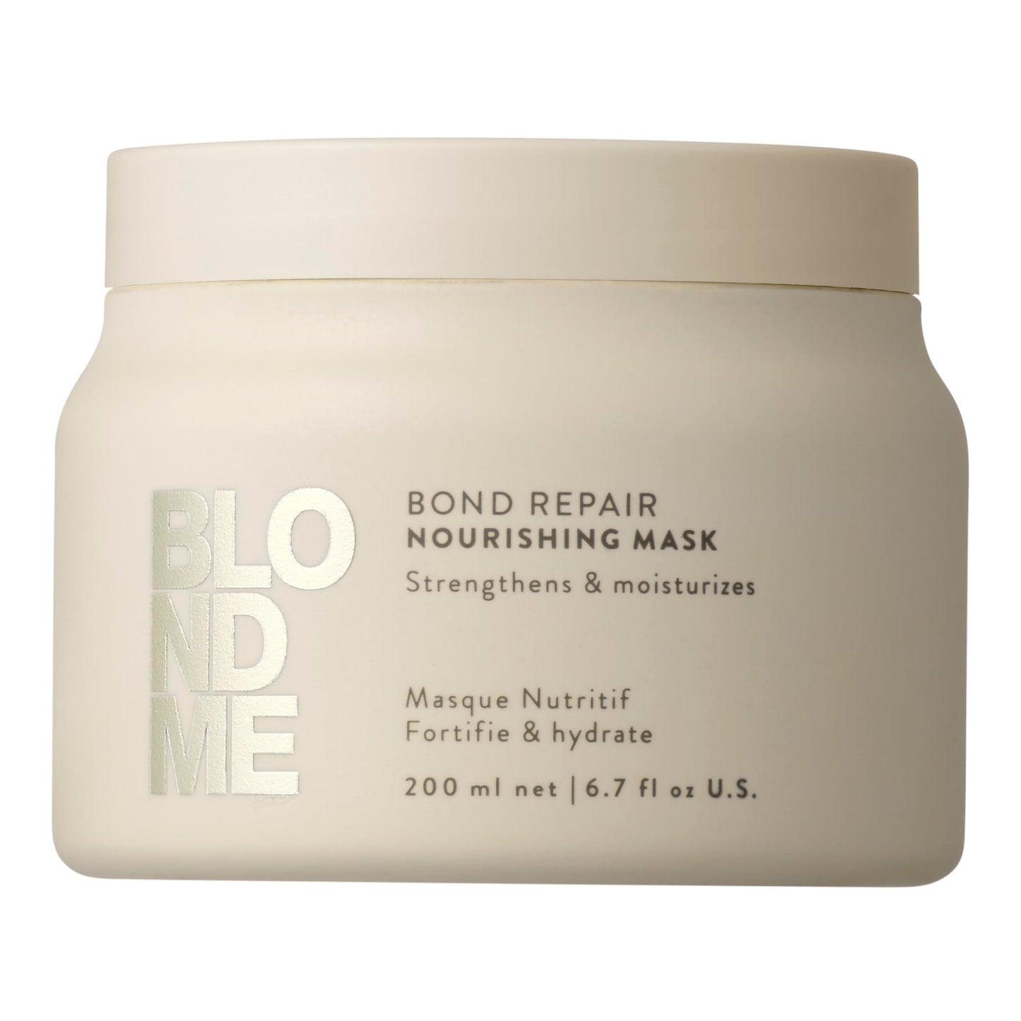 BlondMe Bond Repair Nourishing Mask for Blonde, Lightened, & Gray Hair | Intensive Treatment | Adds Moisture and Softness, 6.7 F