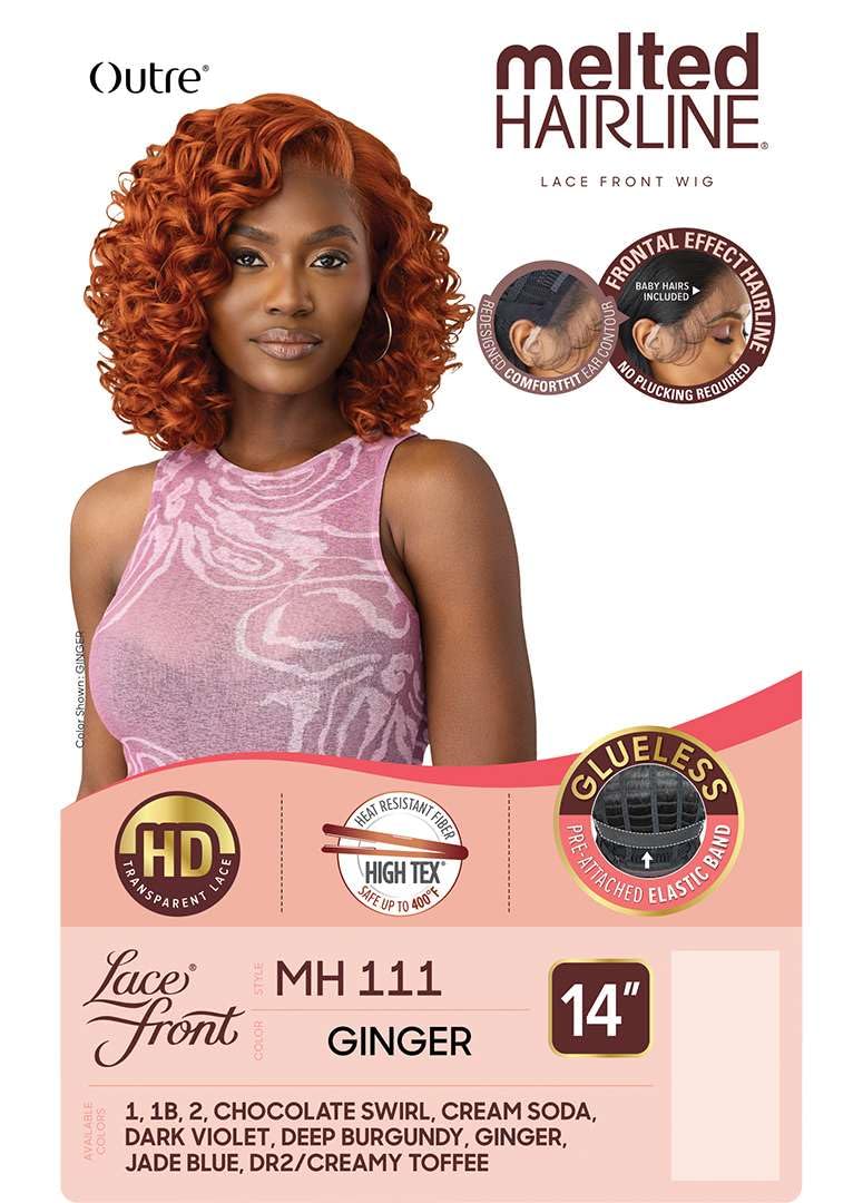 Outre Lace Front Wig - Melted Hairline - MH 111 (DR2/CREAMY TOFFEE)