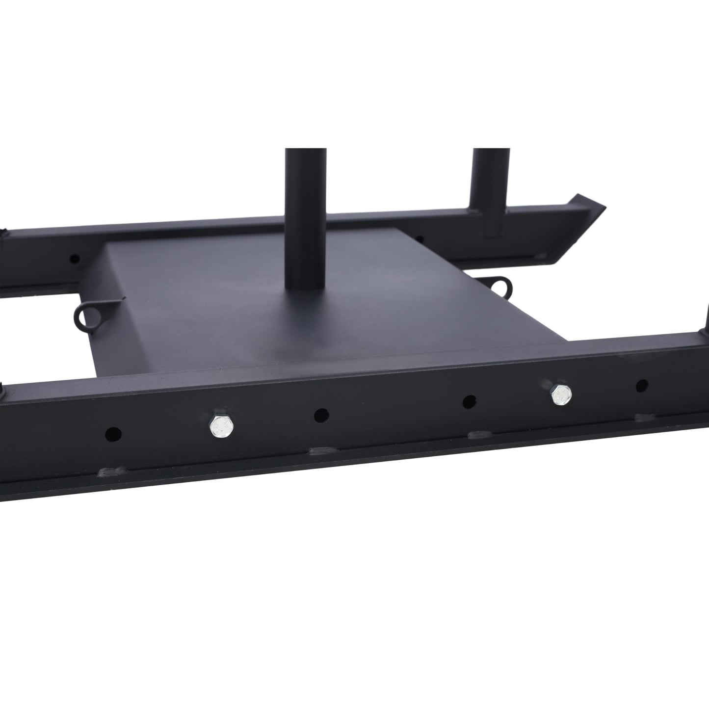 Gecheer Weight Training Pull Sled for Strength, Speed & Conditioning – Heavy-Duty Steel Fitness Sled with 2-Inch Plate Holder for Grass or Turf