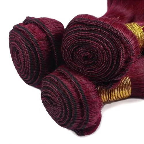 26 26 26 inch 99J Human Hair Bundles Burgundy Body Wave 3 Bundles Red Body Wave Human Hair Weave Bundle 99j Color