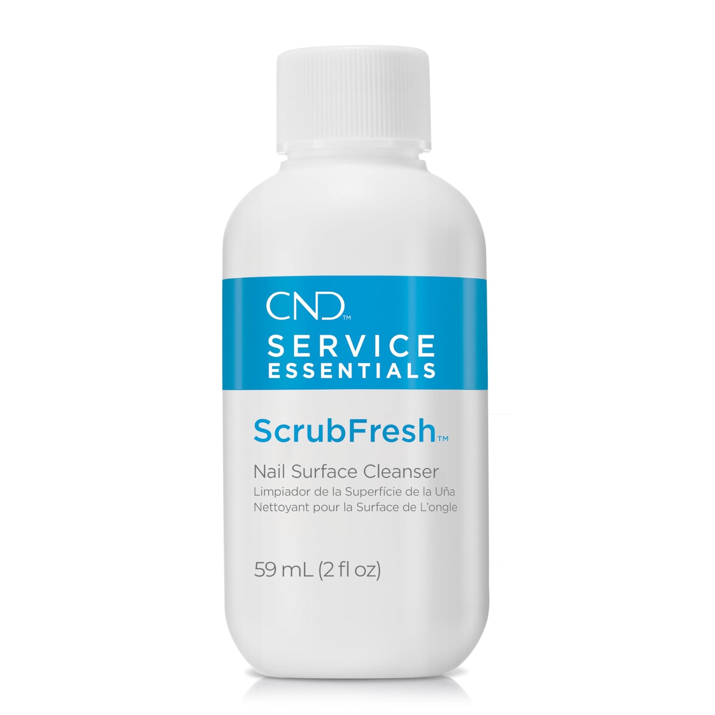 CND ScrubFresh Natural-Nail Surface & Skin Cleanser, Quick Dry Remover for Nail Polish, Oil, Moisture & Contamination, 2 fl oz