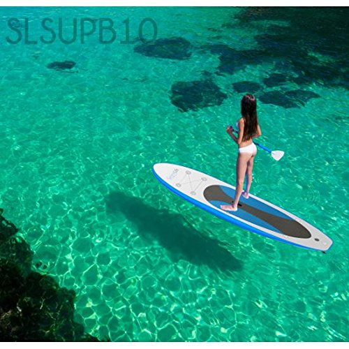 SereneLife Inflatable Stand Up Paddle Board with Premium SUP Accessories – Wide Stable Design with Non-Slip EVA Deck Pad f...