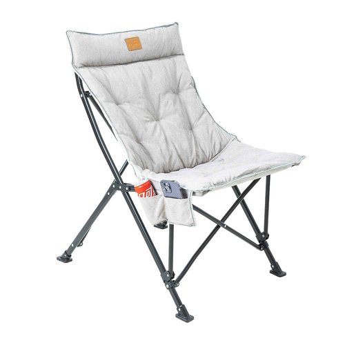 ARMOR CASTLE Saucer Chair for Adults, Portable Folding Comfy Lounge Chair for Bedroom/Dorm/Reading/Living Room, with Storage Bag