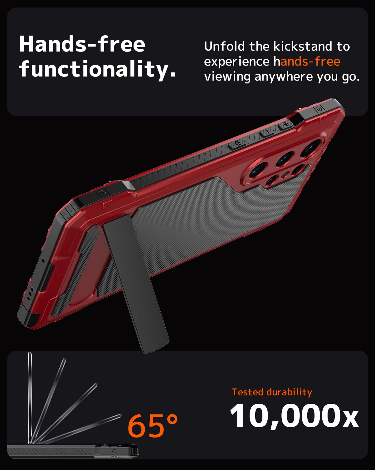Ninki For Samsung Galaxy S25 Ultra Case Metal Silicone With Kickstand Built-In Screen Protector,Heavy Duty 360Military Shockproo